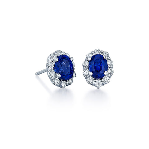 Sapphire and Diamond Earrings