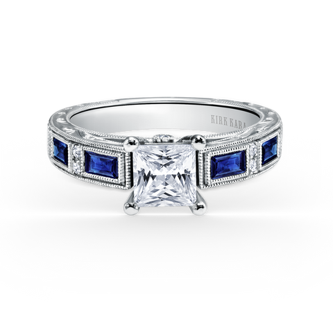 Kirk Kara Sapphire and Diamond Engagement Ring