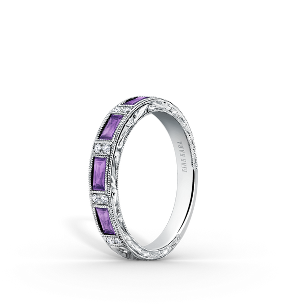 Kirk Kara Amethyst and Diamond Band