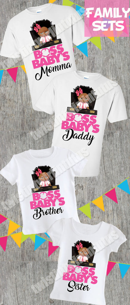 girl boss baby birthday shirts