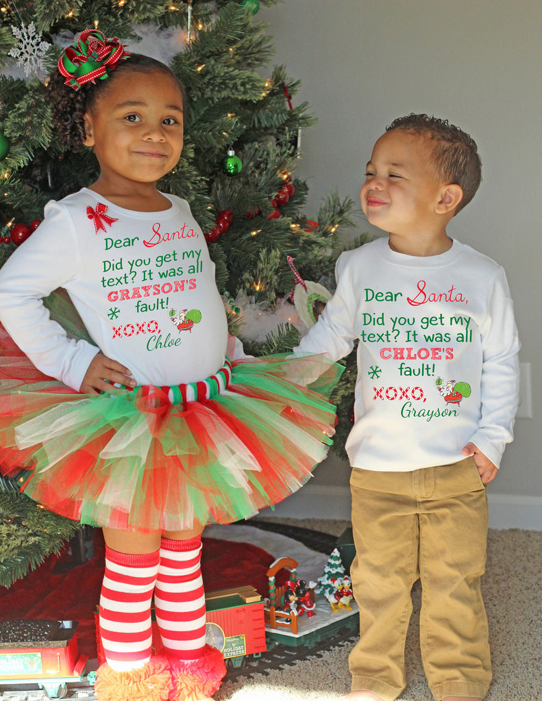 brother sister matching christmas outfits