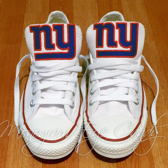 Customized Converse Sneakers- NY Giants 