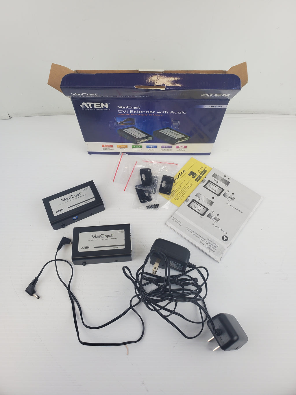 ATEN ビデオ延長器 DVI   オーディオ   デュアルリンク対応 VE602 - 1