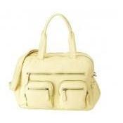 Ababy-ababy.com.au-OIOI French Vanilla Faux Lizard Carry All Diaper Bag (6635)-For the Parent-Oioi-Ababy