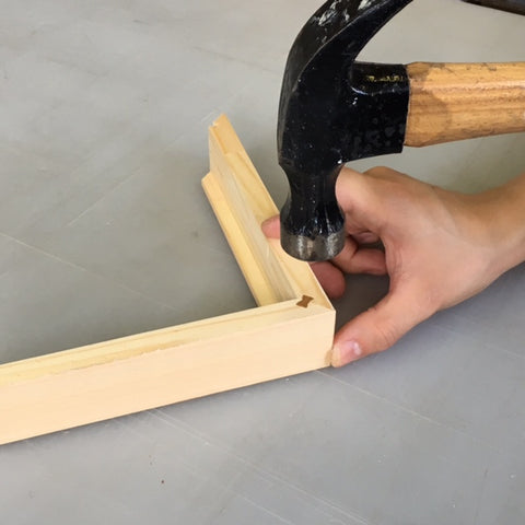 Dovetail Keys are started into keyways by hand and then driven home with a hammer