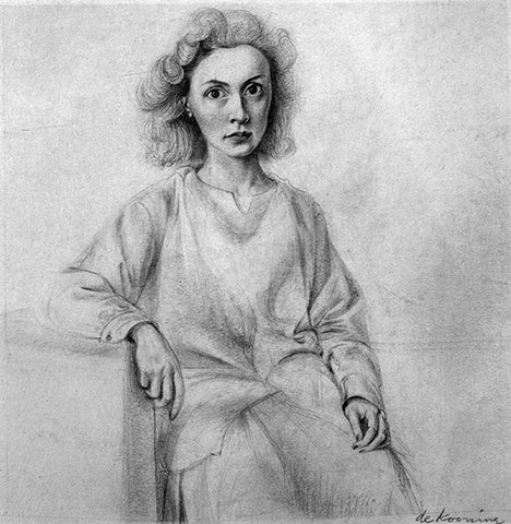 Elaine de Kooning portrait by Willem de Kooning