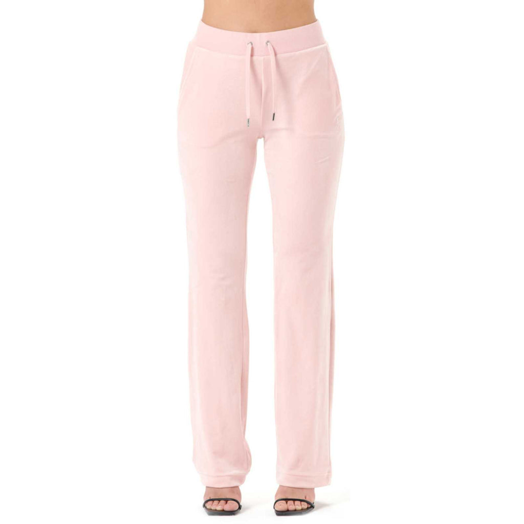 Juicy Couture Del Ray Velour Bottoms Pale Pink