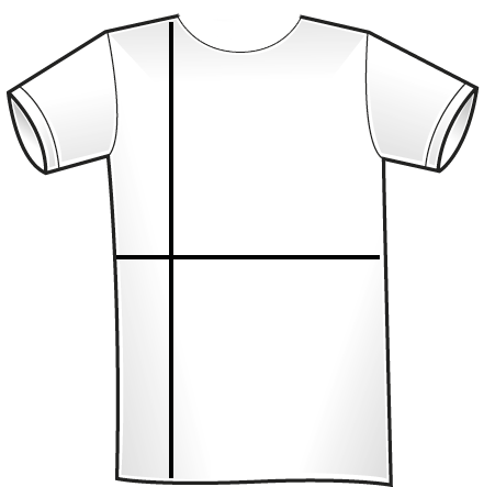 Größentabelle Sizechart T-Shirt Lasercut