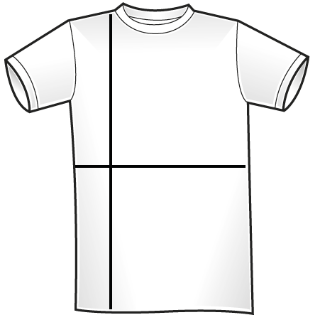 Größentabelle Sizechart T-Shirt Crewneck 