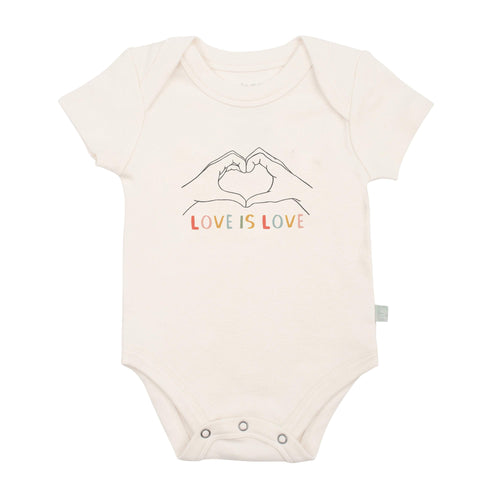 Baby graphic bodysuit | love is love finn + emma