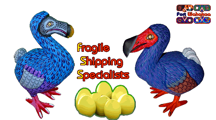 Dodo Birds Ship their Fragile Eggs with Port Wahakaa