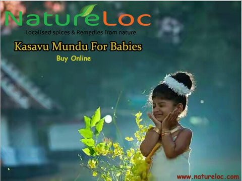 NatureLoC Kasavu Mundu For Kids-Babies (Age 0 to 3yrs) - Buy Online
