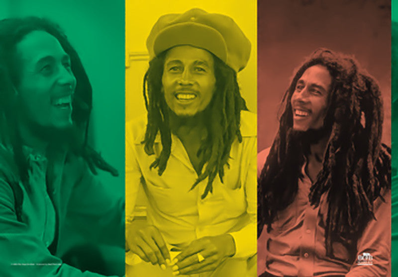 Bob Marley Poster Flag Rasta Collage Tapestry