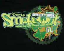Cypress Hill Babydoll T-Shirt Smokeout Logo Black Size Large