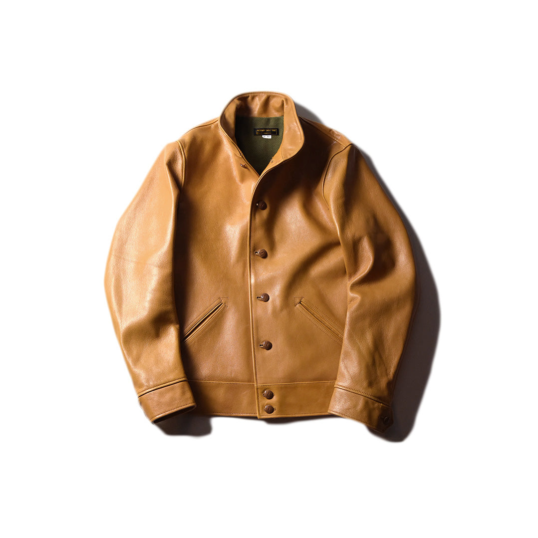 WATSONVILLE LEATHER COAT - CAMEL – May club