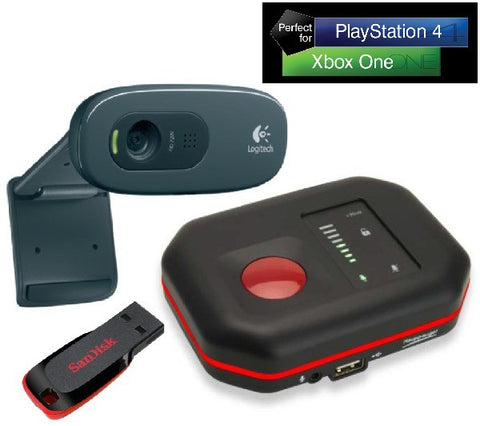 HAUPPAUGE HD PVR Rocket - Video Capture device + 21 GB Sandisk Cruze Slice key + Logitech C270 HD webcam - 64012