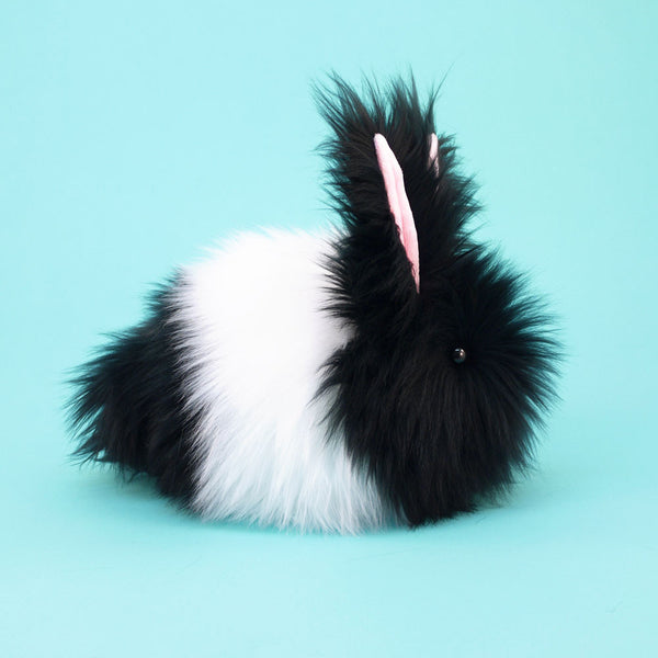 black bunny stuffed animal