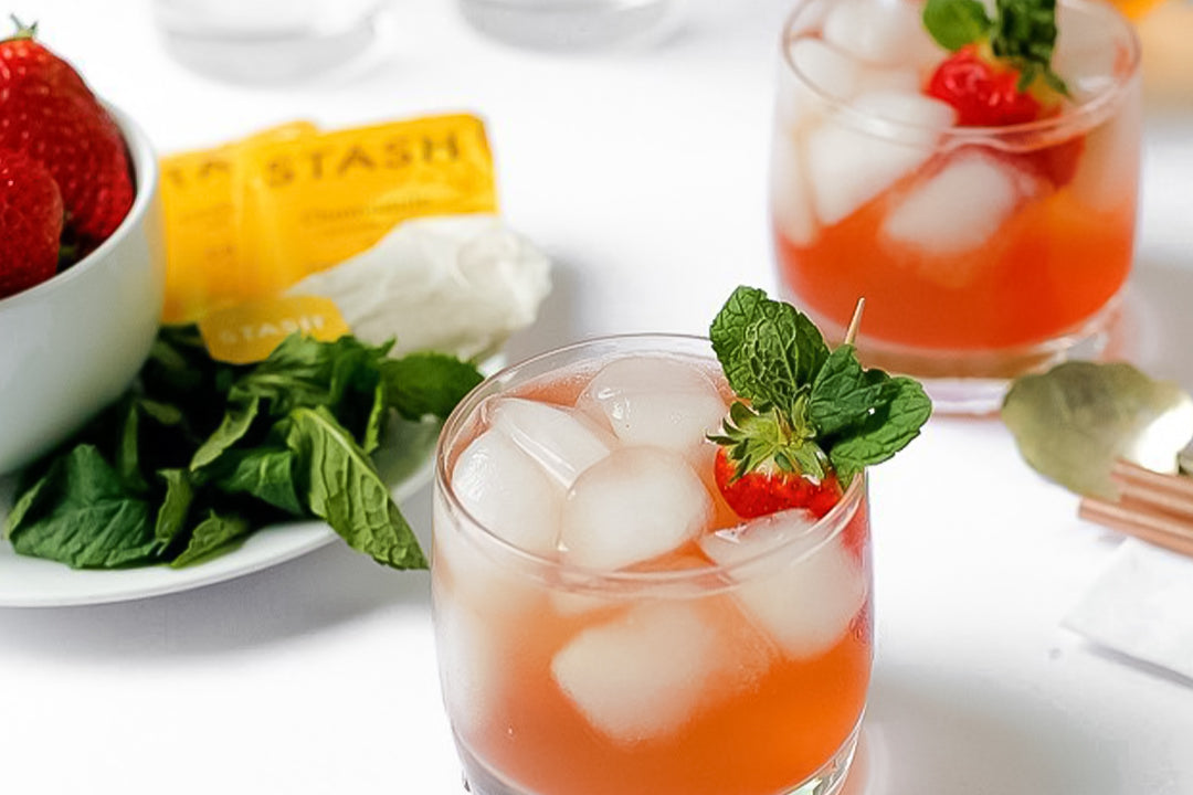 Strawberry-Honey Infused Chamomile Iced Tea Recipe | Stash Tea