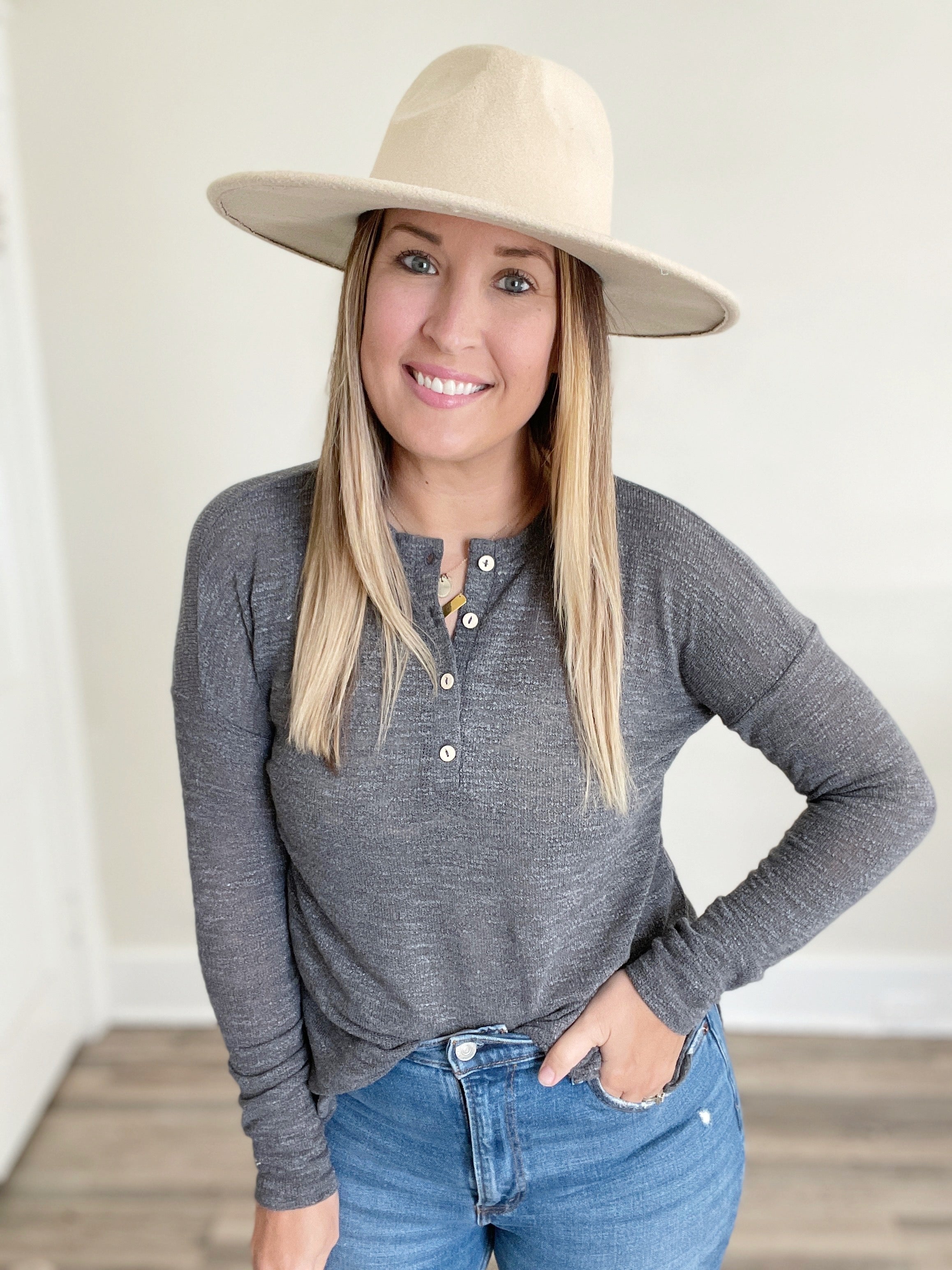 Lucia Top - Charcoal