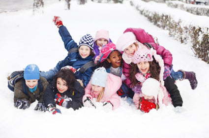 Fête d'enfants l'hiver