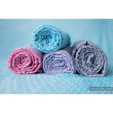 Lenny Lamb Woven Blanket- Turquoise (100% cotton)