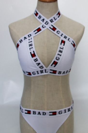 tommy hilfiger inspired reworked 2 piece bikini swimwear swimsuit