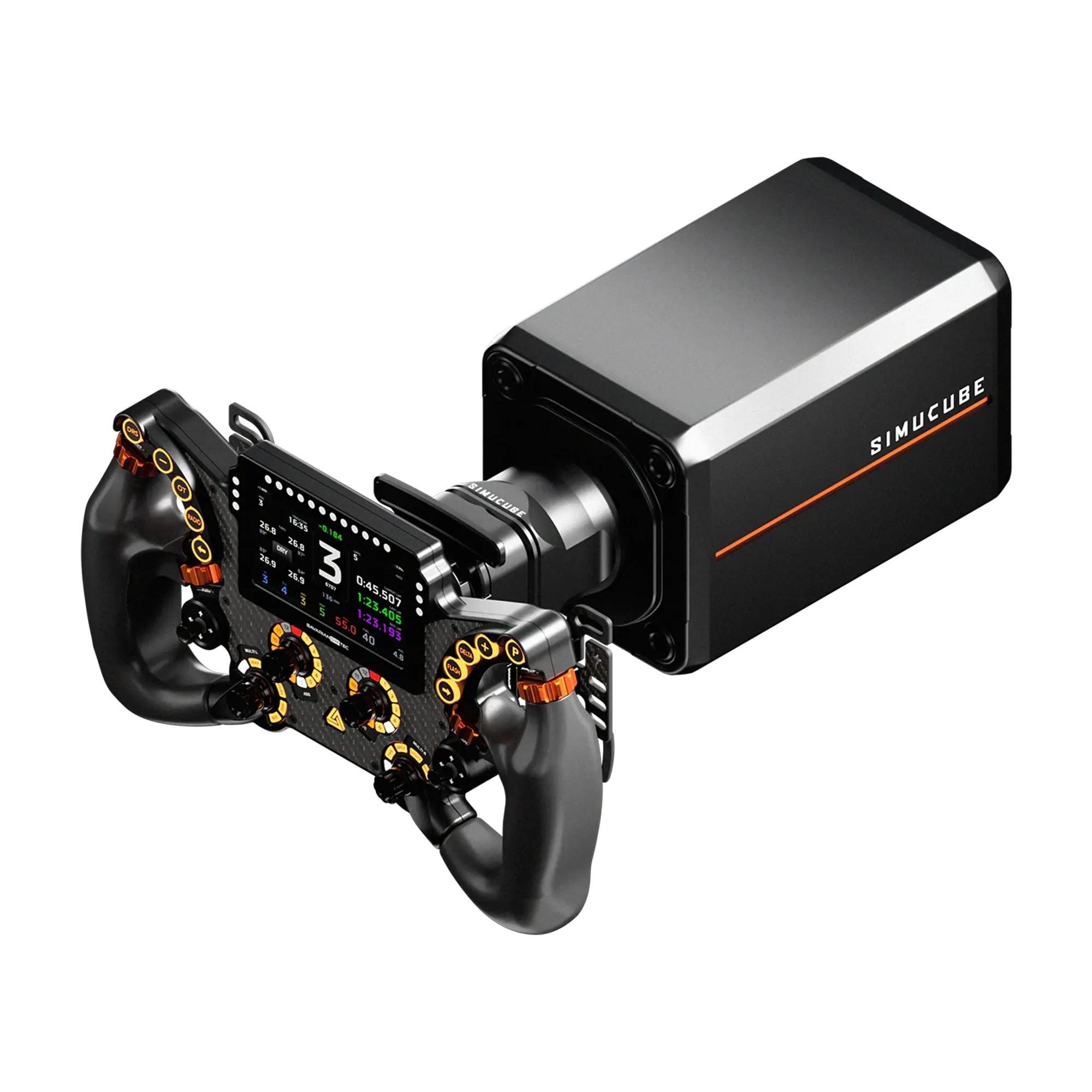 Simucube 3 Pro + BavarianSimTec Delta SC high-end sim racing bundle with seamless power and data transfer for enthusiasts
