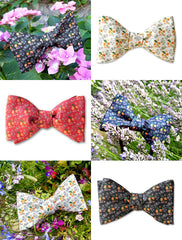 Floral Silk Bow Ties