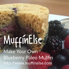paleo blueberry muffin using MuffinElse
