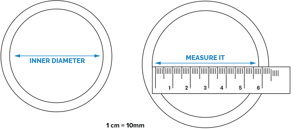 Measure Inner Diameter of your existing bangle