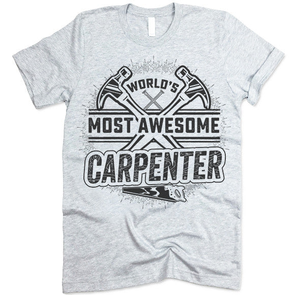 tile group scale Awesome Carpenter T Shirt - Gifted Shirts