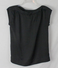 Talbots Top 2 petitie 2P size Black Tank Sleeveless Womens Career Casual Poly - Jamies Closet - 1