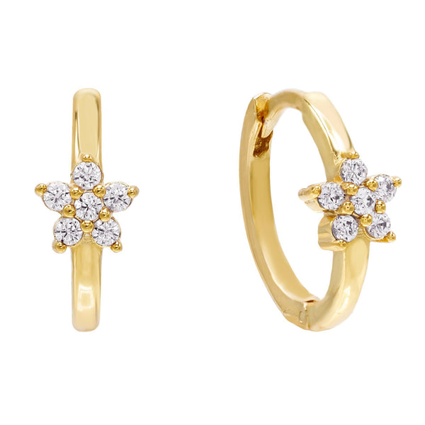 Solid 14k Yellow Gold CZ Circle Dangle Earrings Huggies w/ Chain Hanging Fashion Style Polished 40 mm Solid 14k Yellow Gold CZ Circle Dangle Earrings Huggies w/ Chain Hanging Fashion Style Polished 40 mm