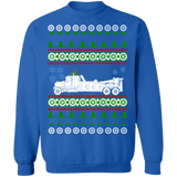 Semi Truck Tow Truck Ugly Christmas Sweater