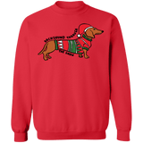 Dachshund Dog Dashing Through the snow ugly christmas sweater sweatshirt