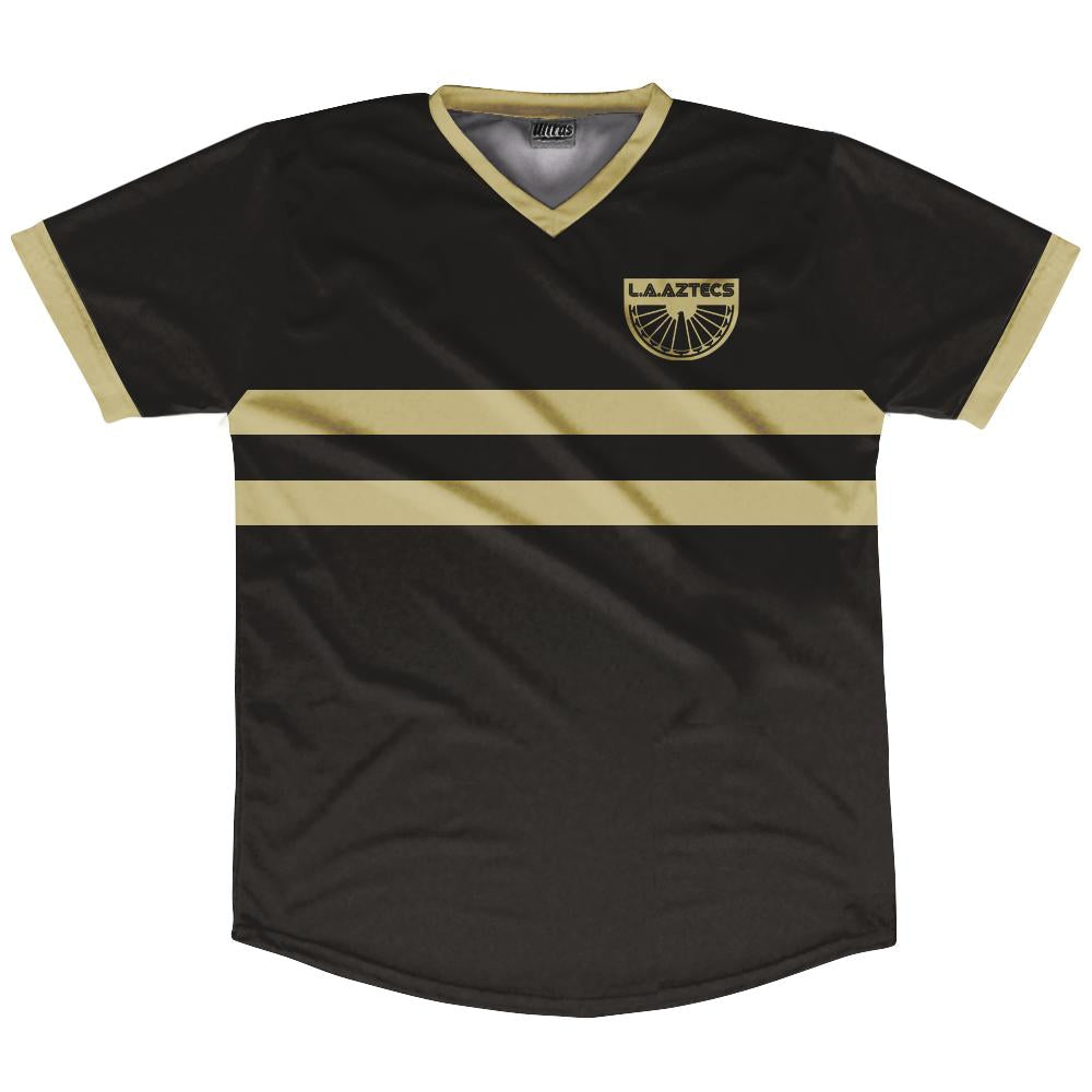 black and gold soccer jersey