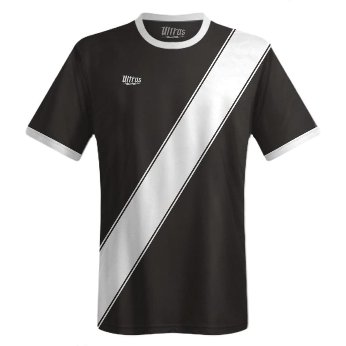 black and white soccer jersey team