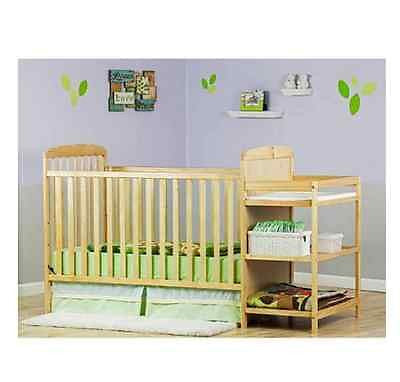 baby bed and changing table combo