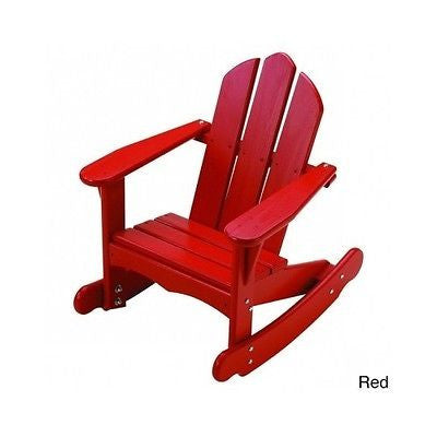 kids red rocking chair