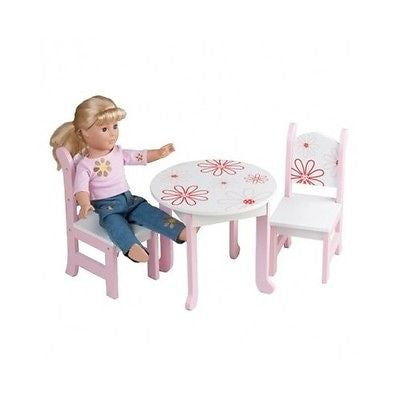american doll table and chairs
