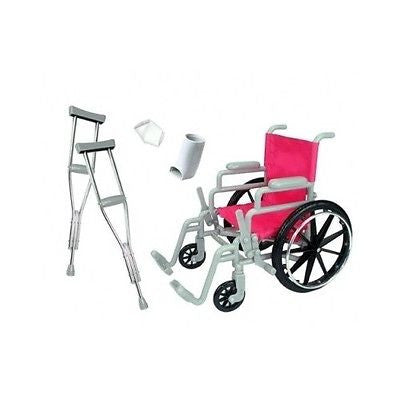 18 inch doll wheelchair and crutches