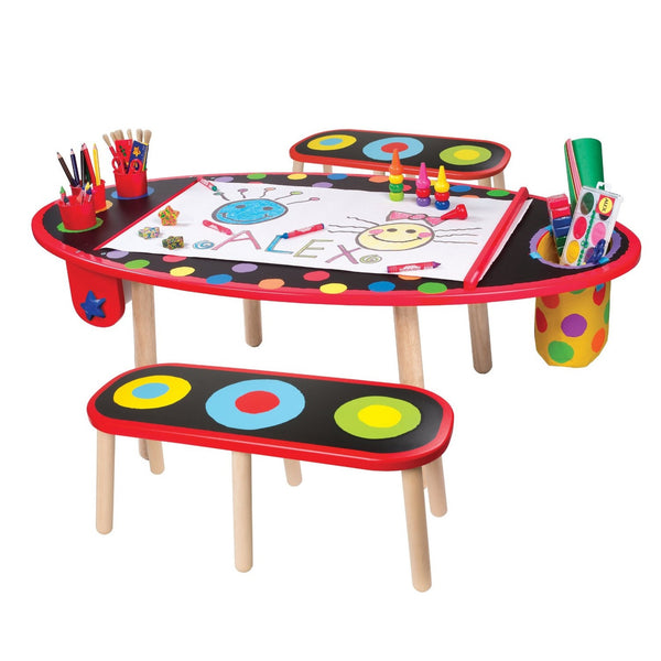 kids art table and chairs