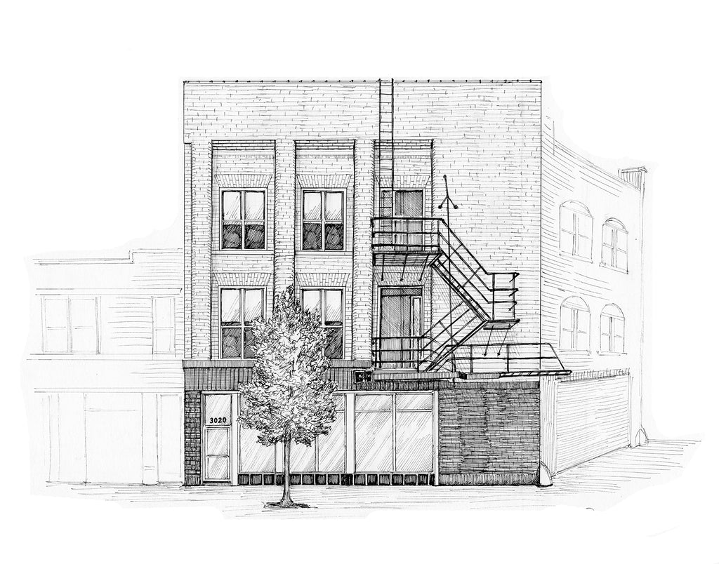 chicago fire escape drawing