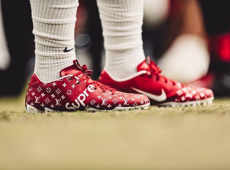 supreme nike football cleats