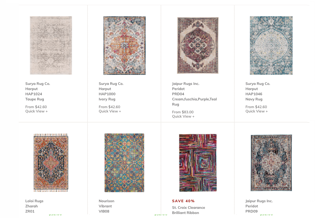 Rugs Done Right Product Photography Shopify