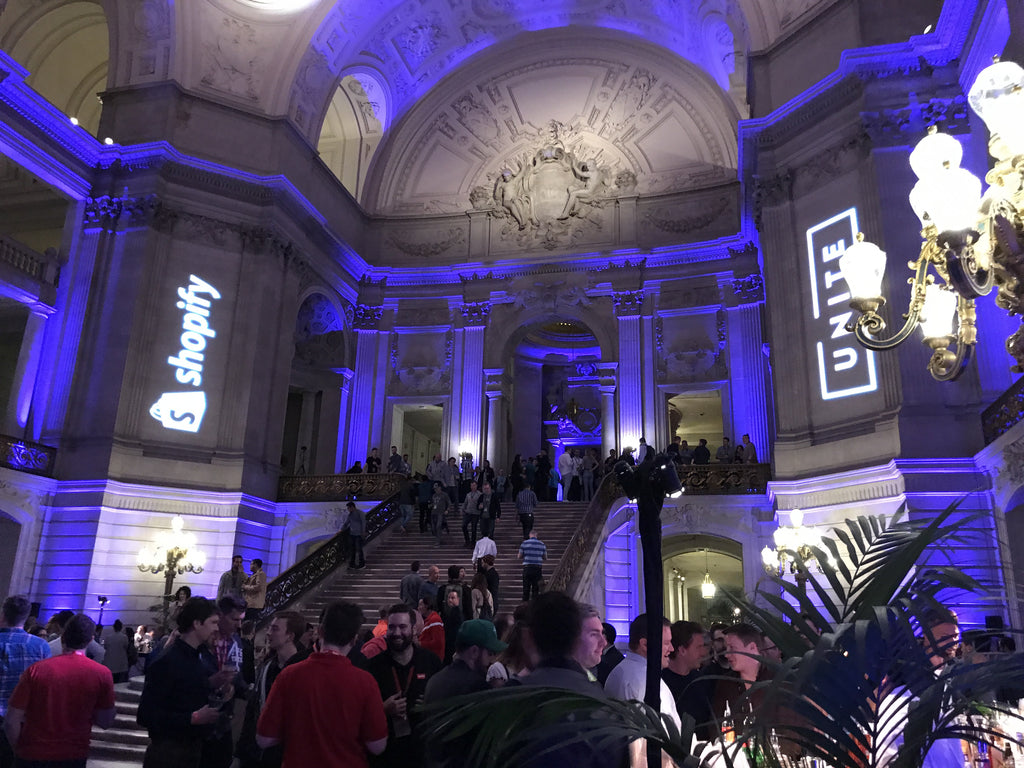 San Francisco City Hall - host location of the Shopify Unite after party