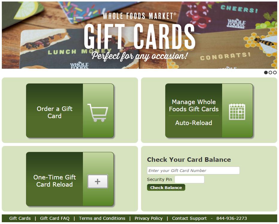 Gift Cards Whole Foods