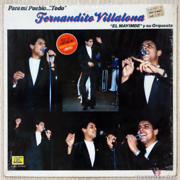 Fernandito Villalona El Mayimbe Y Su Orquesta ‎ Para Mi Pueblotodo 1986 Vinyl Lp 0474