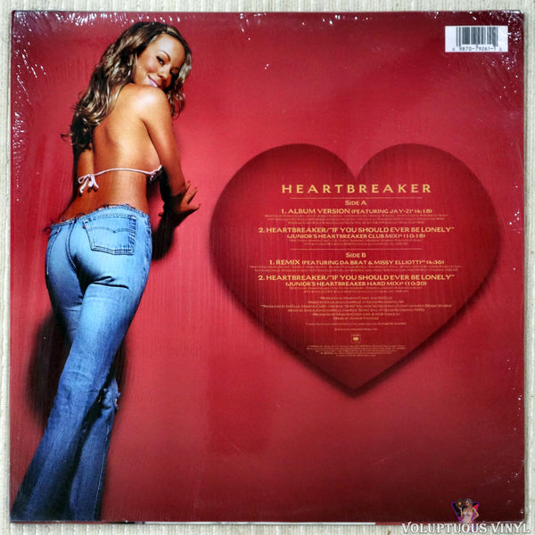 Mariah Carey ‎ Heartbreaker 1999 Vinyl 12 33 ⅓ Rpm Voluptuous Vinyl Records 