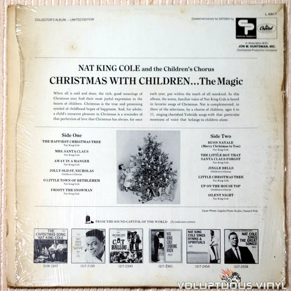 Buon Natale Youtube Nat King Cole.Nat King Cole And The Children S Chorus The Magic Of Christmas With Voluptuous Vinyl Records